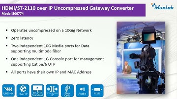Webinar | Supporting Broadcasters with 4K HDMI over a 10G Ethernet Network with Redundancy and NMOS