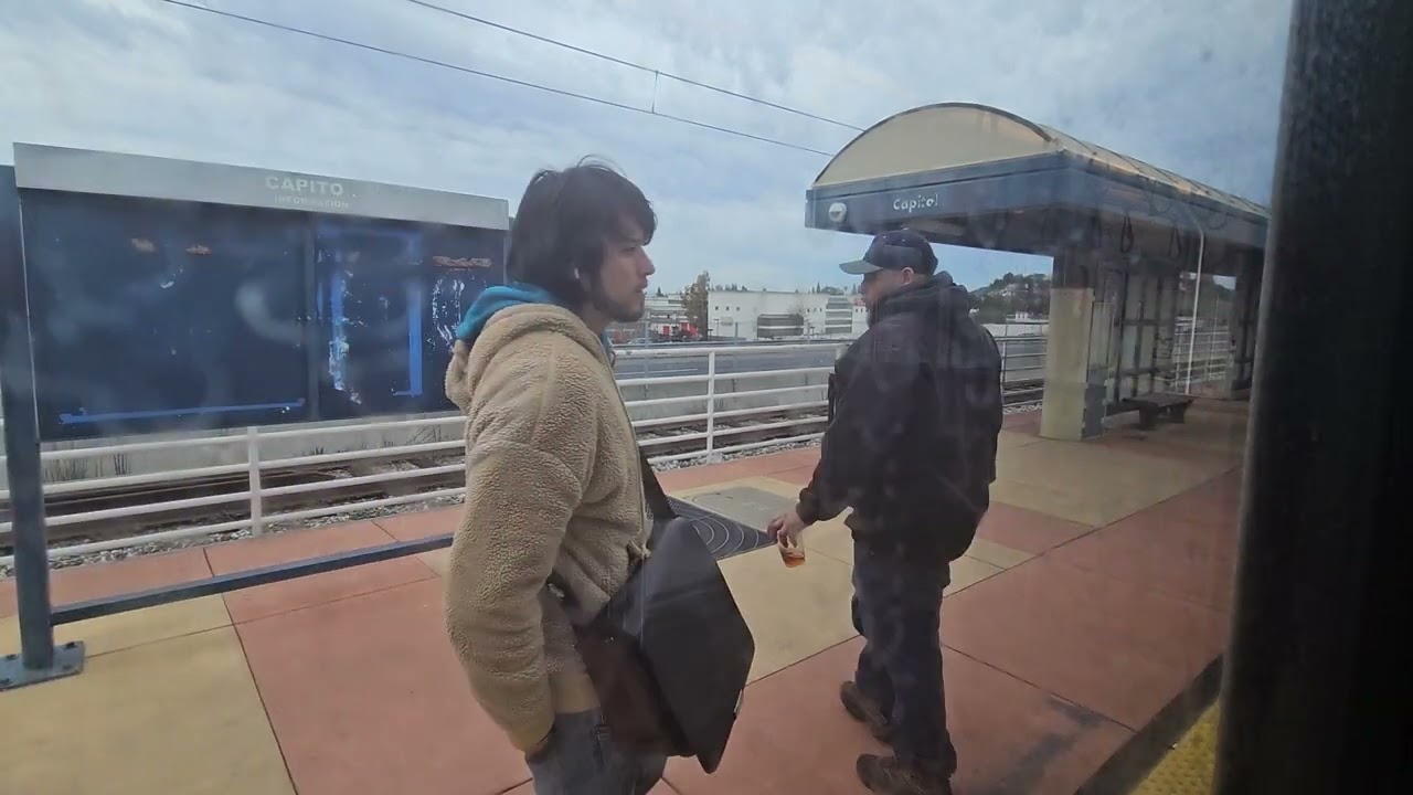 VTA light rail: Blue line from Santa Teresa to Baypointe (FULL RIDE)