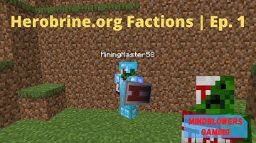 Minecraft Factions Ep.1: Escaping spawn and setting up base! | Herobrine.org