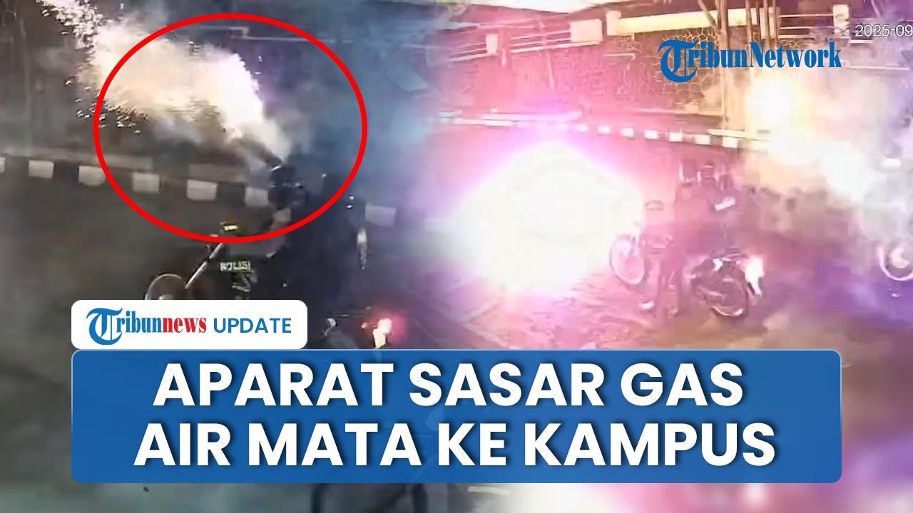 Dugaan Serangan Gas Air Mata Aparat Sasar Kampus Unpas dan Unisba! Mahasiswa Panik Berhamburan