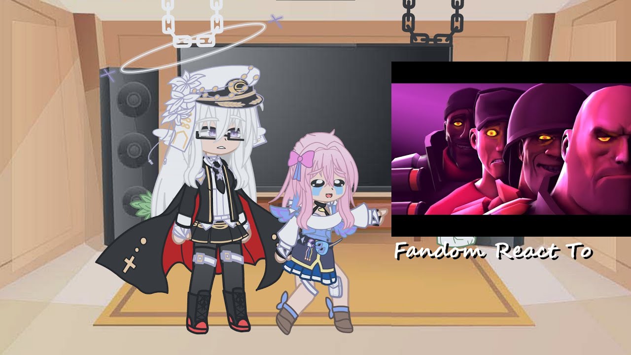 [Gacha Nebula] Fandom + My Oc React To TF2 Vs FNAF