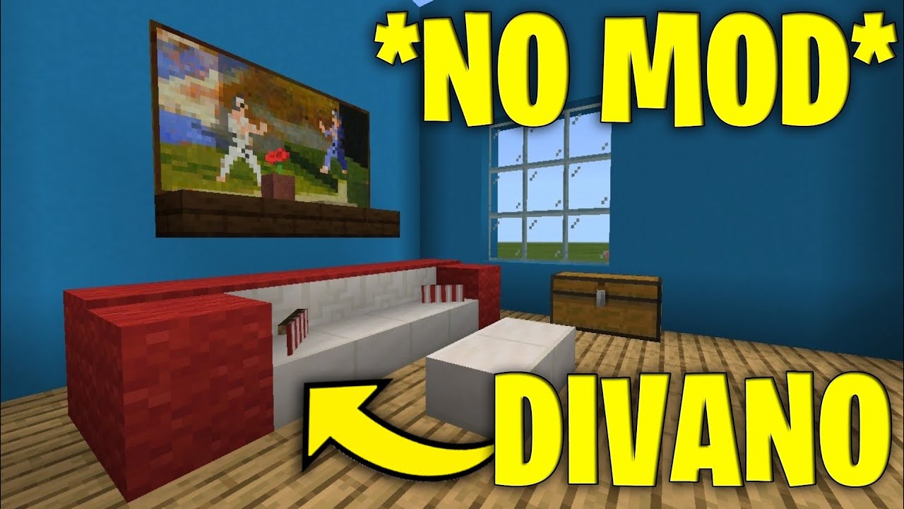 COME CREARE UN DIVANO *SENZA MOD* - Minecraft ITA - YouTube
