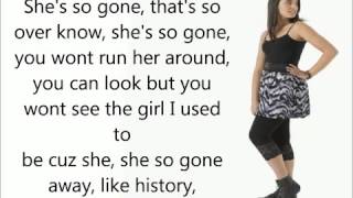 Video thumbnail of "She s So Gone   Naomi Scott   Lyrics"