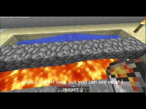 Minecraft How To Make And Mine Obsidian Without Losing Your Lava Bucket Youtube