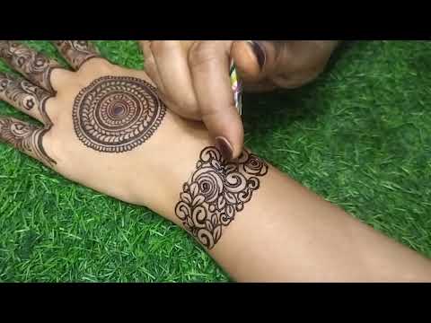 Very beautiful stylish back hand mehndi design | easy mehndi design | mehndi ka design | mehndi.