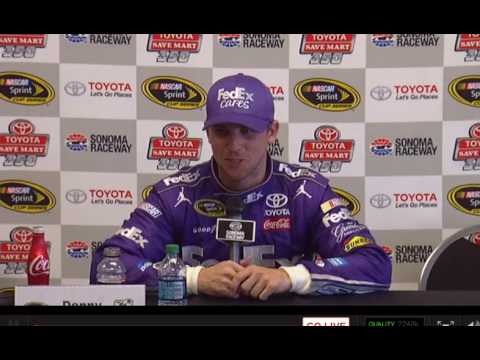 Sonoma Media Interview of Denny Hamlin & Joey Logano - Let's ...