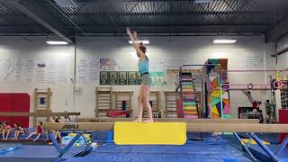 Front Aerial Split Jump on Beam - Gabrielle Lamb 2023
