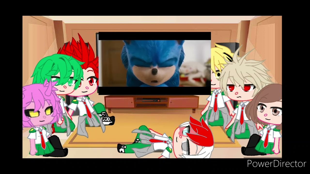 la clase 1-a reaccionan a sonic