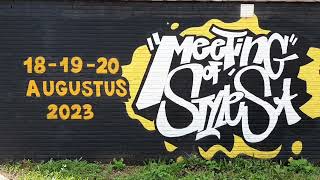 'Meeting of Styles'  streetart festival in Antwerpen  1820 August 2023