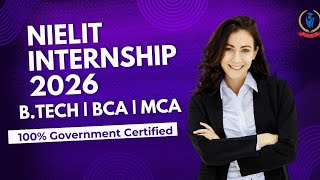 NIELIT Government Internship for B.Tech, MCA, BCA & Diploma Students in 2026, #ppoclasses,