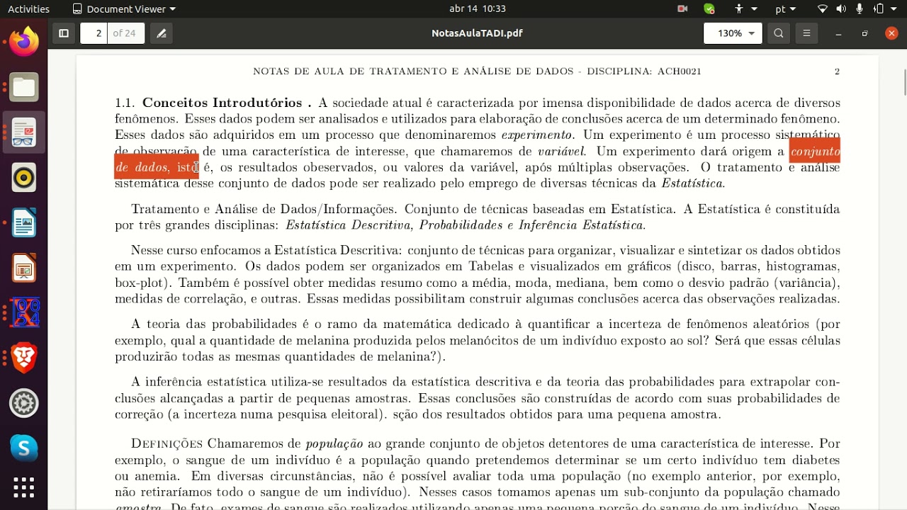 TADI -- 1.Conceitos Introdutórios Vídeo 1-2