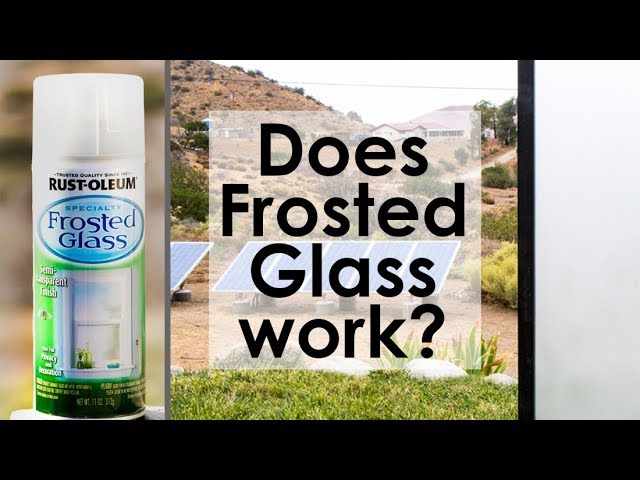 Does Frosted Glass by Rust-oleum work? - YouTube