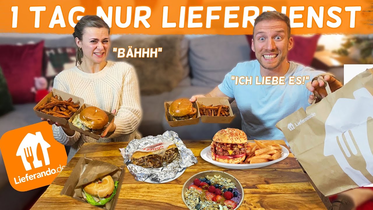 1 TAG NUR BEIM LIEFERDIENST BESTELLEN UND ESSEN
