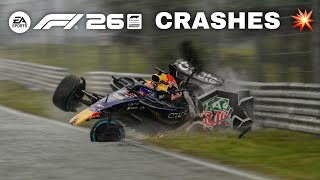 INSANE F1 2026 CRASH COMPILATION: Realistic Damage &amp; 2026 Mod #10 💥
