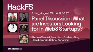 Panel Discussion:  What are Investors Looking for in Web3 Startups? | Storage Provider's Summit