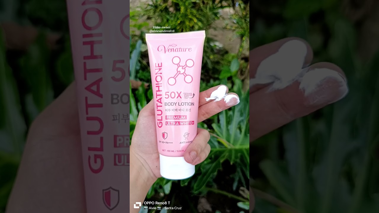 glutathione venature Effortlessly glow with Venatures Lotion #venature #venatureglutathione50xtoneup #venatureglutathionebodylotion @Venature Official Mall Glutathione helps combat molecules that can damage your bodys cells known as free radicals Venature Glutathione Body Lotion available