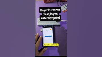 Acil durumda internetsiz local mesajlaşma projesi. #esp32 #esp32project #iot #arduino #wifi #deprem