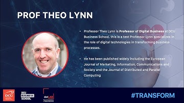 TRANSFORM HEALTH - Prof Theo Lynn, 29th October 2020