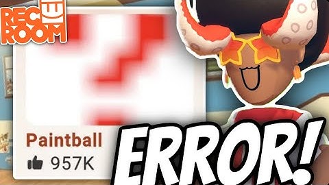 WHY Do Players See THIS Rec Room ERROR
