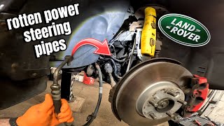 landrover Freelander 2 power steering pipe replacement due to being rotten