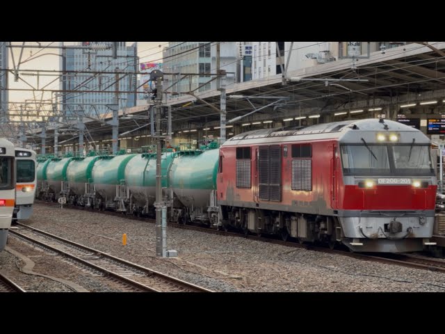 4K高画質】【ジョイント音最高！】JR貨物DF200形200番台201号機〔愛