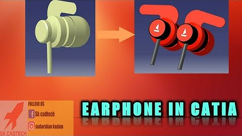 EARPHONE IN CATIA V5|CATIA TUTORIAL 7|