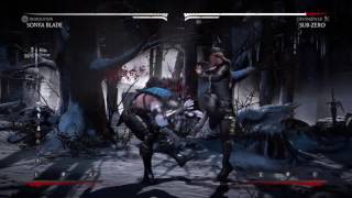 Sonya blade double  divekick combos