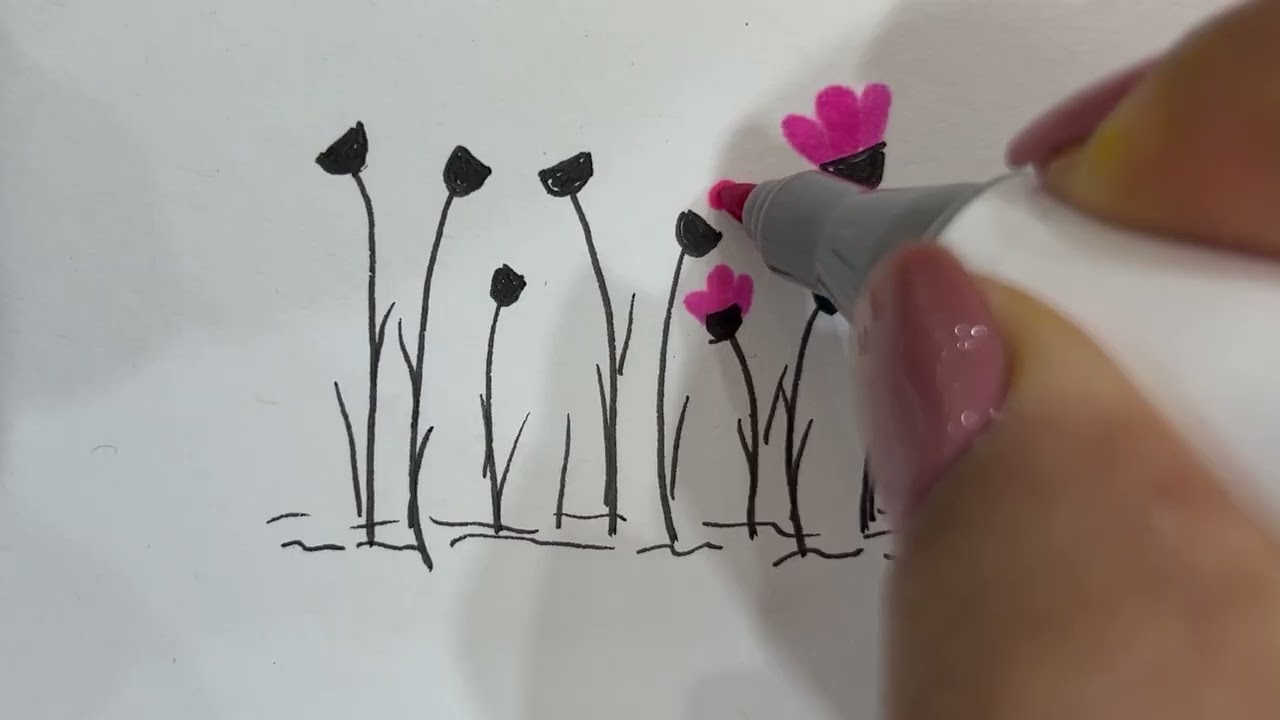 How to Draw Flowers in 5 Minutes