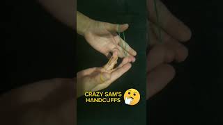 Crazy Sam's Handcuffs Tutorial #shorts #magic #rubberband