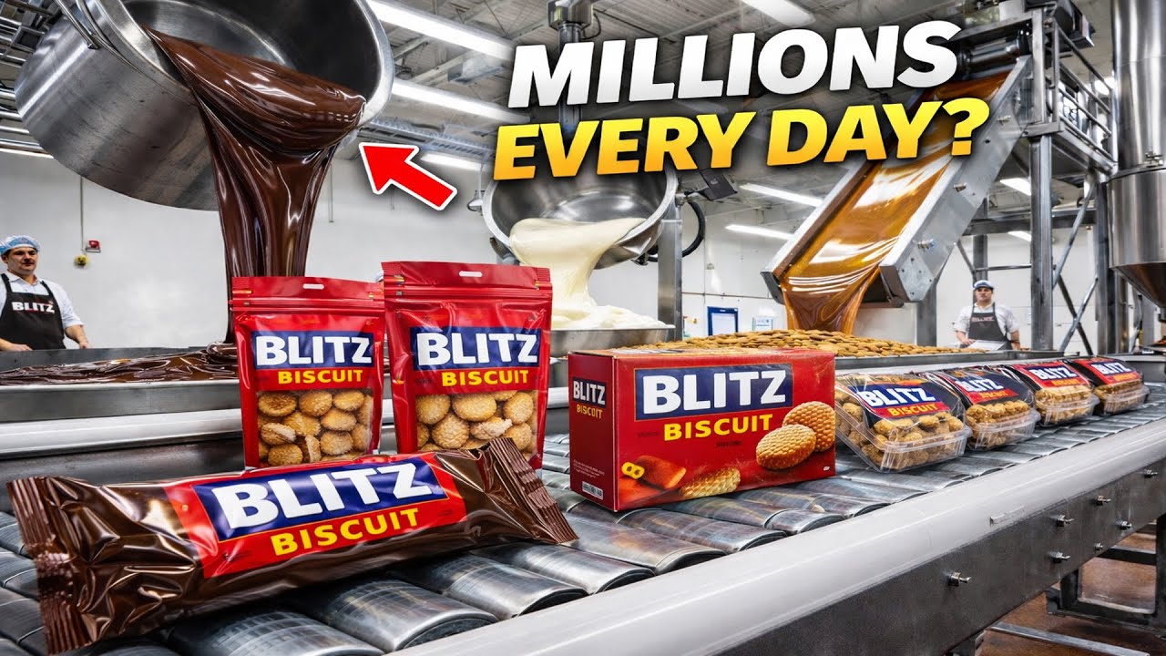 How Biscuits Are Made In Factory | Mass Production Process