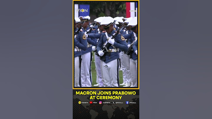 Presiden Prancis Emmanuel Macron Bergabung dengan Prabowo Subianto di Upacara di Magelang | WION Shorts