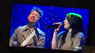 Billie eilish I love you Saturday night live (sorry about my grandparents)