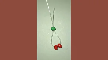 طريقه عمل الكريزه بالخرز طريقه سهلا وبسيطه اشتركو في القناه 