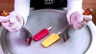 color ice cream rolls street food - ايسكريم رول الوان