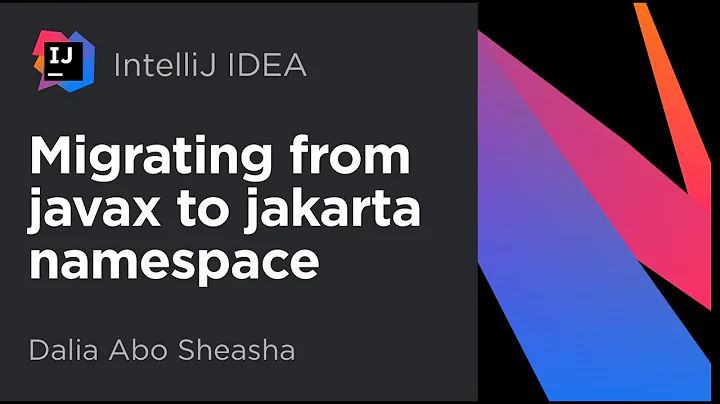 Migrating from javax to jakarta namespace