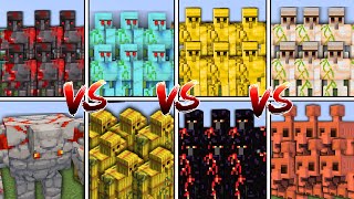 ALL GOLEMS TOURNAMENT in Minecraft Mob Battle