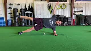 Side Plank with Hip Abduction Hold