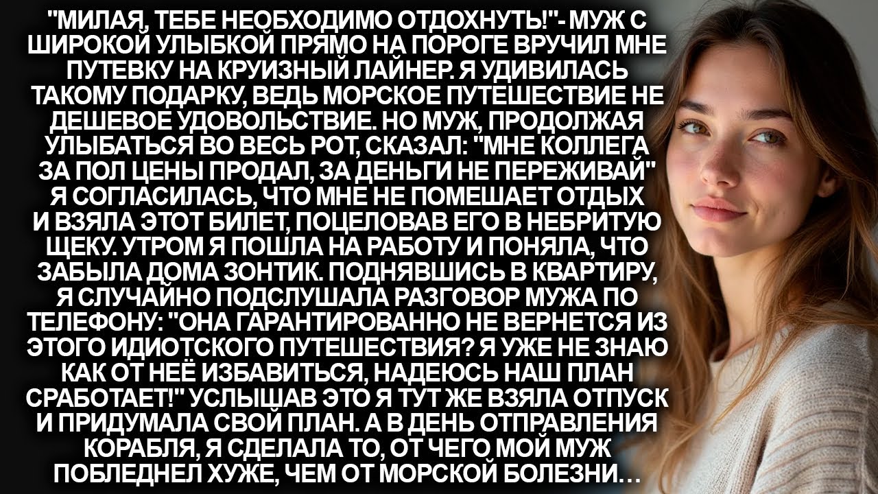 Муж подарил мне путевку на круизный лайнер. Но я узнала, что обратно я уже не вернусь, поэтому…