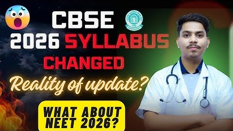 NEET 2026 Latest Syllabus Update 🤯| Deleted syllabus? NEW SUPPLEMENTARY SYLLABUS #neet2026#aiims#nta
