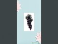 Artificial PVC Oval Grape Bunch Bordeaux Color
