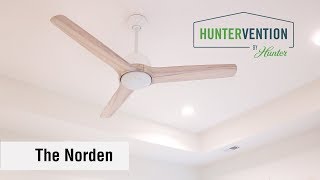 HunterVention featuring the Norden ceiling fan