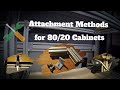 Attachment Methods for Van Cabinetry (80/20 T-slot Aluminum)