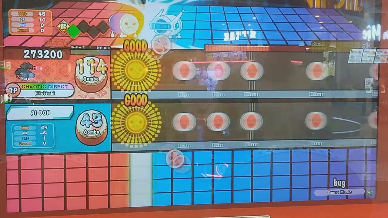 Taiko no Tatsujin(太鼓の達人)-バグ Hard(AI Battle)