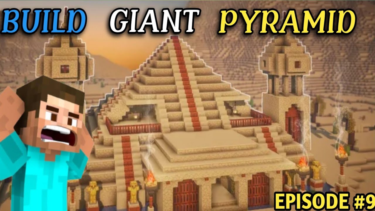 I BUILD A GIANT PYRAMID IN MINECRAFT! ONE BLOCK PART #9 - YouTube