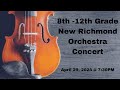 Capture de la vidéo 8Th-12Th Grade New Richmond Orchestra Concert