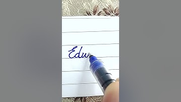 Edward - Beautiful name in Cursive writing | Cursive writing for beginners | #shorts