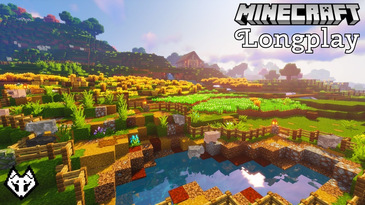 Minecraft 1.18 Relaxing Farming Longplay ~ Meadowgrove Farm #1 ~ No Commentary ~ Sleep Study Relax