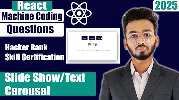Slide Show  / Text Carousel |  React machine coding interview questions | 2024 #react #javascript