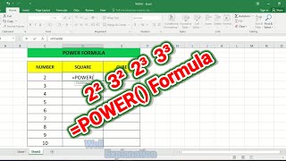 Ms Excel में square और cube निकालना सीखे||Power Formula in Ms Excel|| #computer #computerknowledge