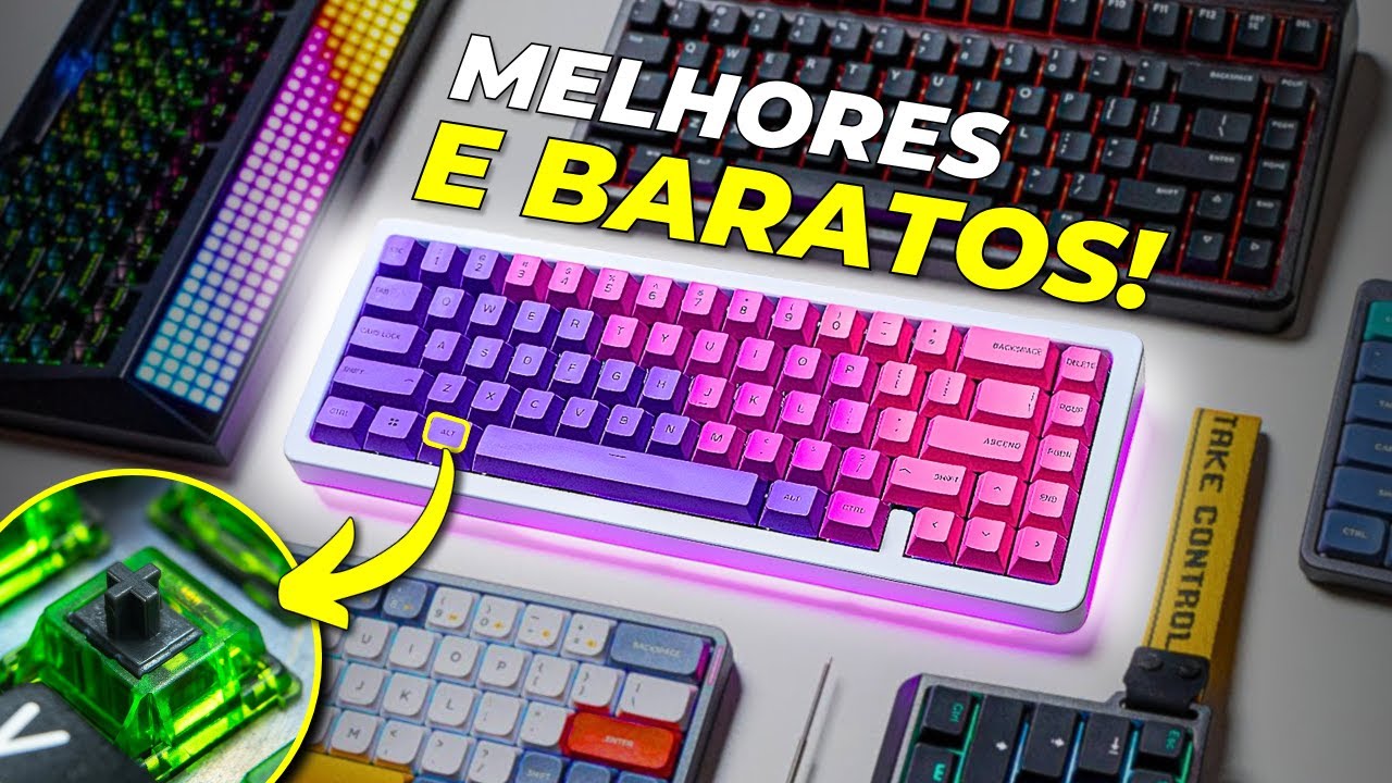 TOP 7 MELHOR Teclado Mecânico BOM e BARATO Melhor Custo Benefício 2024 ...